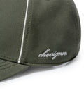 Unisex Cap 6 Panel Cotton Drill Structured Front Raw Contrast Piping Bilateral Embroidery Tone Eyelets - Khaki 63_031H003_CAQ150309_4