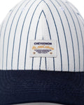 Unisex Cap 6 Panel Cotton Drill Stripe Structured Front Bilateral Label-Style Graphic Raw Visor Bottom - Raw 63_031H005_CRU120105_3