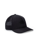Unisex Cap 5 Panel Polyester Structured Front Rear Microperforated Ventilation High Density Print Tone Eyelets - Black 63_031H008_NEG194007_0