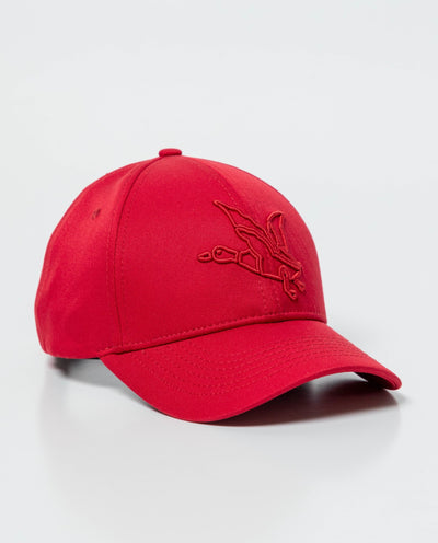 Unisex 6-Panel Polyester Baseball Cap - Red