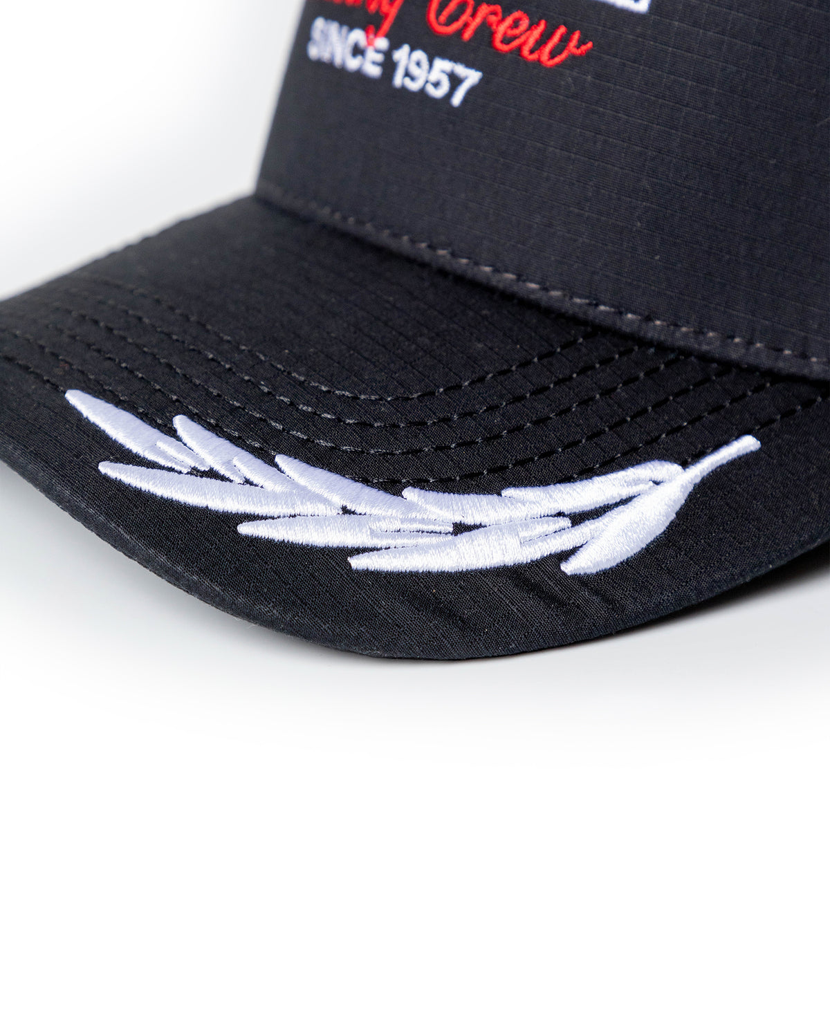 Racing Five-Panel Ripstop Cap - Black 63_039H904_NEG194007_4