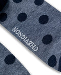 Mens Socks Mid Calf Cotton Elastane Circle Graphics Contrast Zones Contemporary - Blue 63_051H001_AZU193952_3