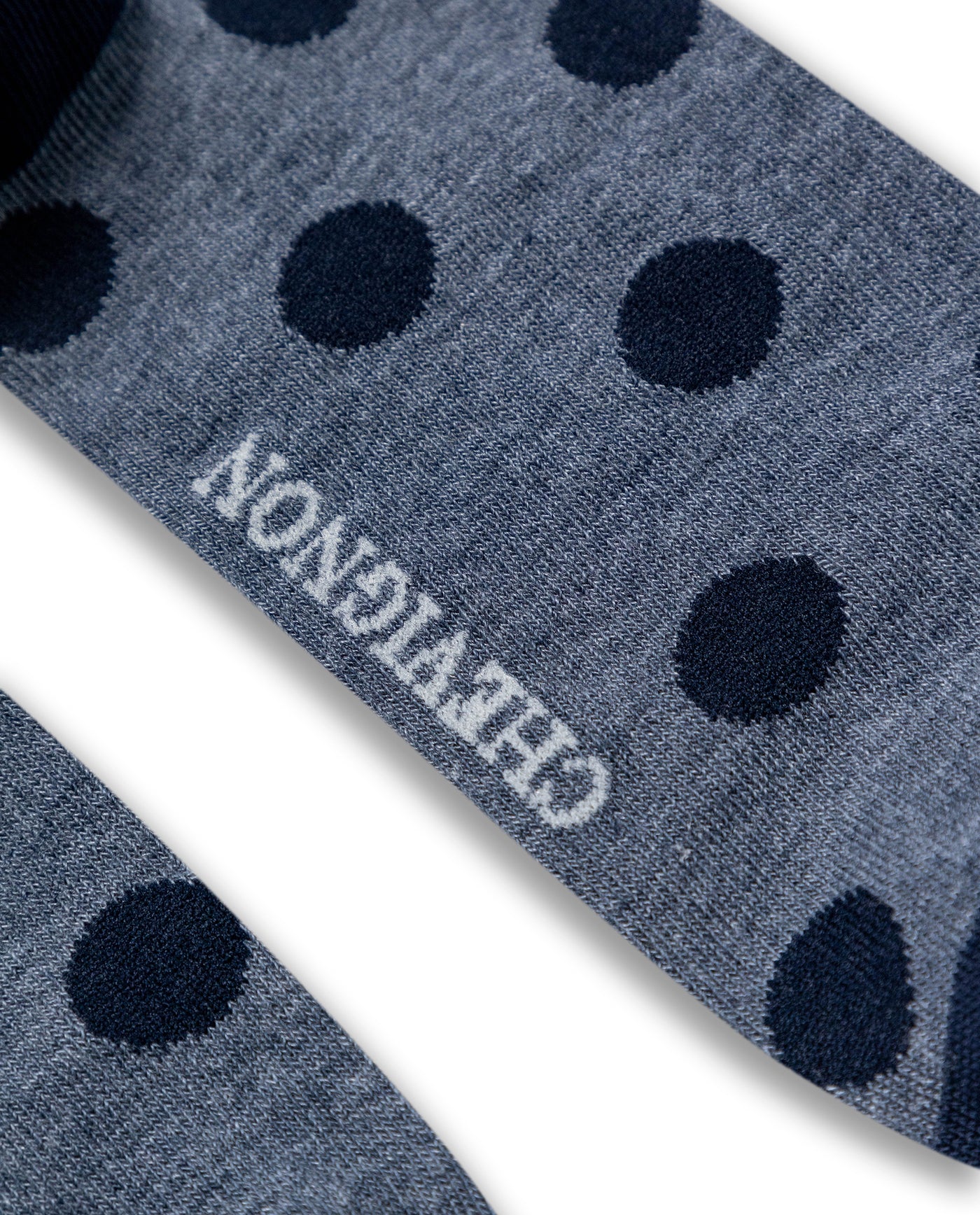 Mens Socks Mid Calf Cotton Elastane Circle Graphics Contrast Zones Contemporary - Blue 63_051H001_AZU193952_3