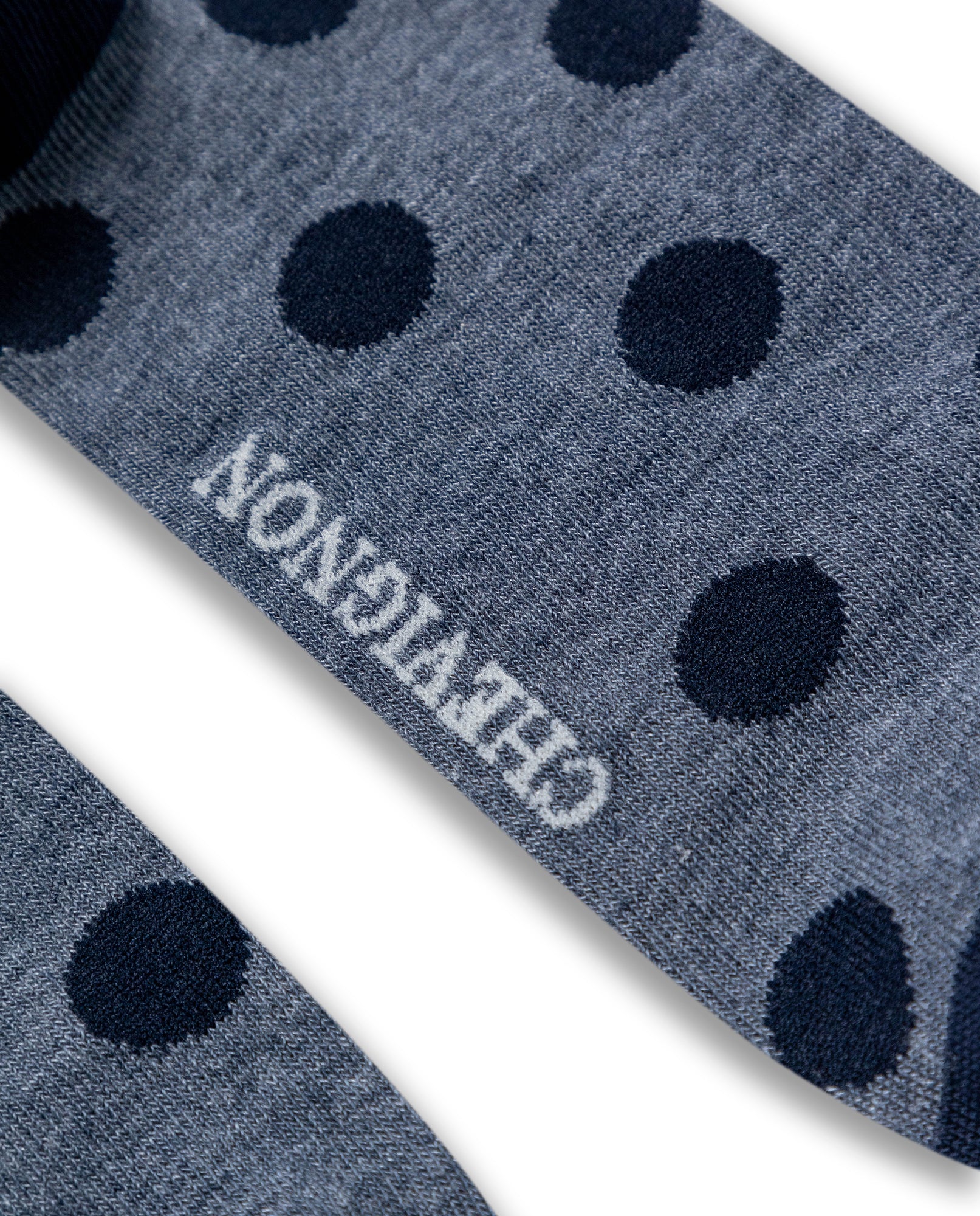 Mens Socks Mid Calf Cotton Elastane Circle Graphics Contrast Zones Contemporary - Blue 63_051H001_AZU193952_3