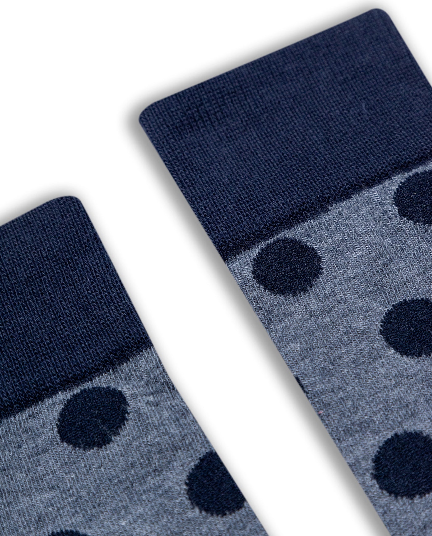 Mens Socks Mid Calf Cotton Elastane Circle Graphics Contrast Zones Contemporary - Blue 63_051H001_AZU193952_4