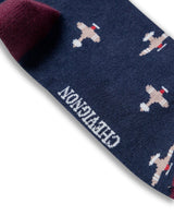 Mens Socks Mid Calf Cotton Elastane Airplane Graphics Chevignon - Blue 63_051H004_AZU184535_3