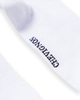 Mens Socks Mid Calf Cotton Elastane Ribbed Duck Logo Classic Versatile - White 63_051H006_BLA110601_3
