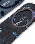 Mens Socks Two Pack Super Invisible Cotton Elastane Silicone Grip - Various 63_051H011_SUR999997_5