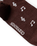 Men´s Print Crew Socks - Brown 63_052H001_CAF190915_5