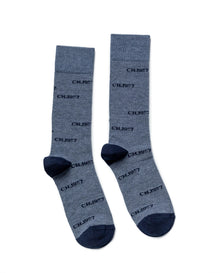 Men´s Print Crew Socks - Blue 63_052H004_AZU194049_0