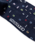 Men's Letter Graphic Mid-Calf Socks in Cotton-Polyamide Blend 059G001 - 2