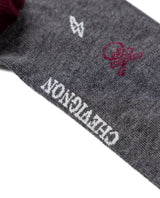Men's Skull and Lightning Graphic Mid-Calf Socks in Cotton-Polyamide Blend 059G002 - 3