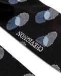 Men's Striped Sphere Graphic Mid-Calf Socks in Cotton-Polyamide Blend 059G003 - 3