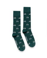 Men's Vespa Graphic Mid-Calf Socks in Cotton-Polyamide Blend 059G004 - 1