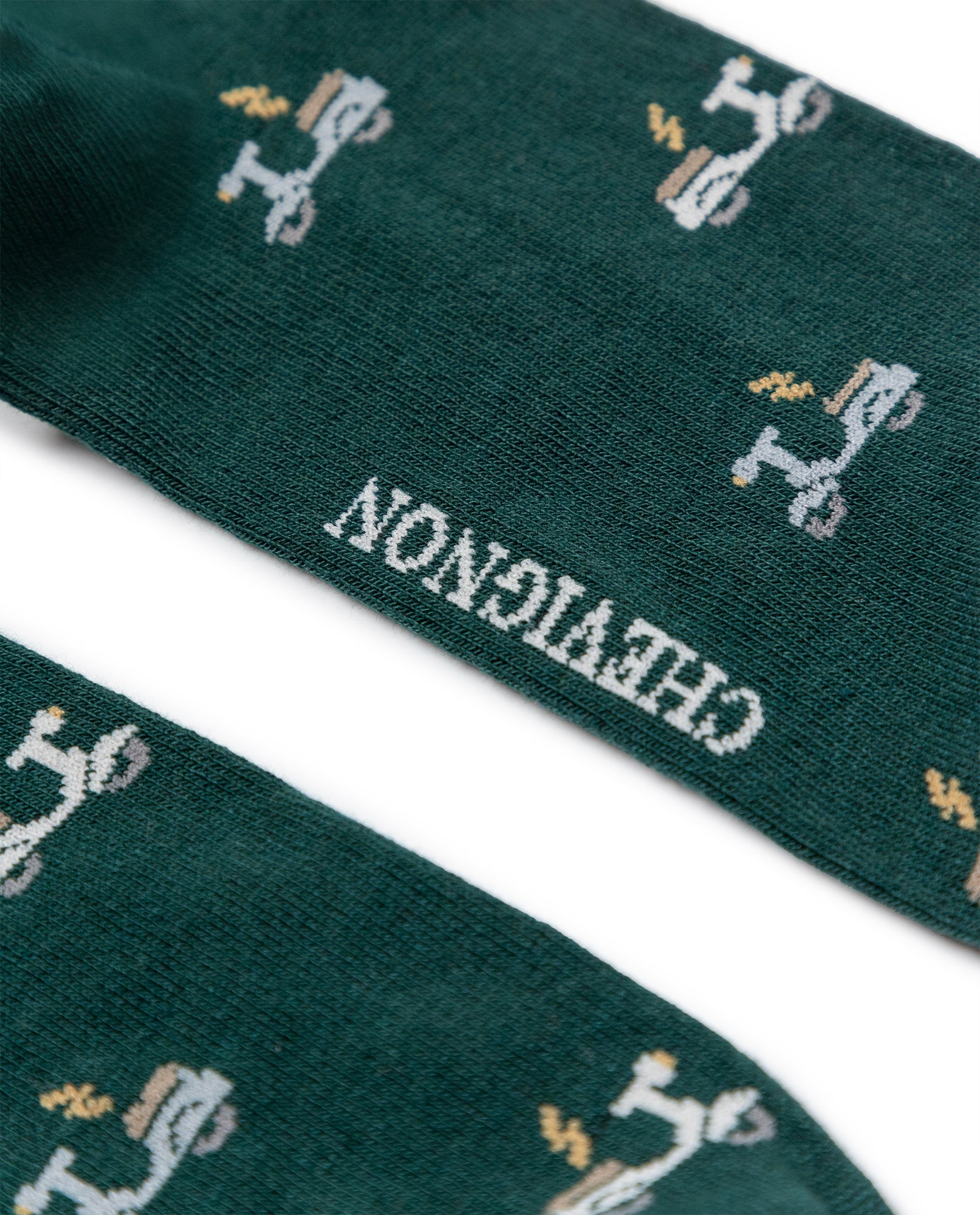 Men's Vespa Graphic Mid-Calf Socks in Cotton-Polyamide Blend 059G004 - 3