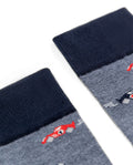 Men's Race Car Graphic Mid-Calf Socks in Cotton-Polyamide Blend 059G006 - 3