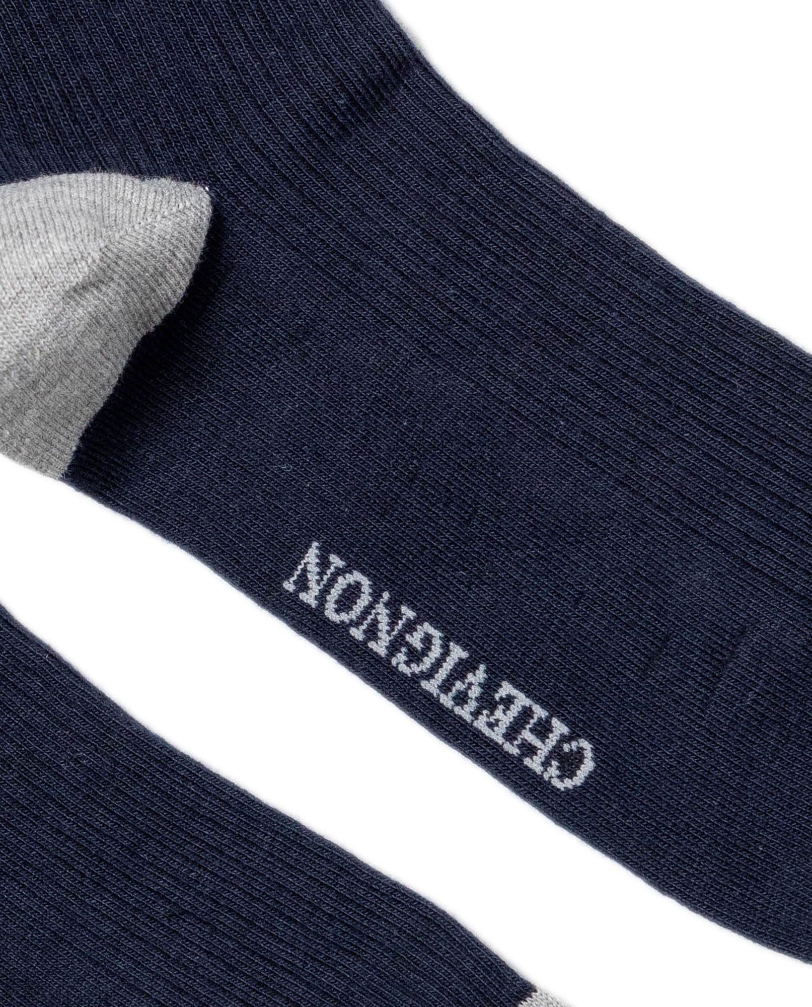 Men's Chevignon Duck Intarsia Ribbed Socks in Cotton-Polyamide Blend 059G007 - 2