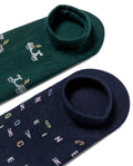 Men's Invisible Socks Bi-Pack in Cotton-Polyamide Blend 059G008 - 2