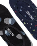 Men's Bi-Pack Invisible Socks in Cotton-Polyamide Stretch Blend 059G009 - 2