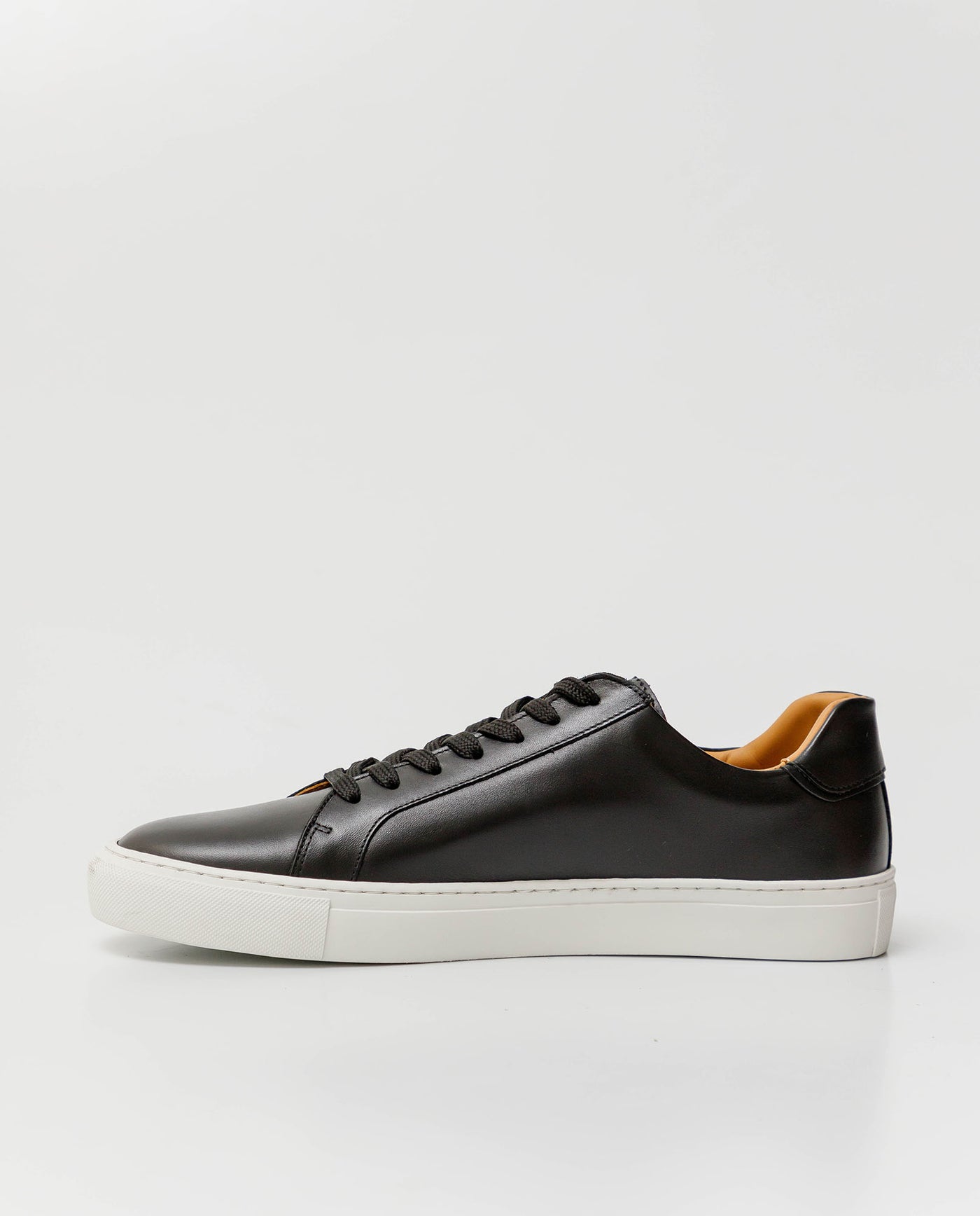 Men´s Aniline Leather Sneakers - Black 63_061F002_NEG194007_5