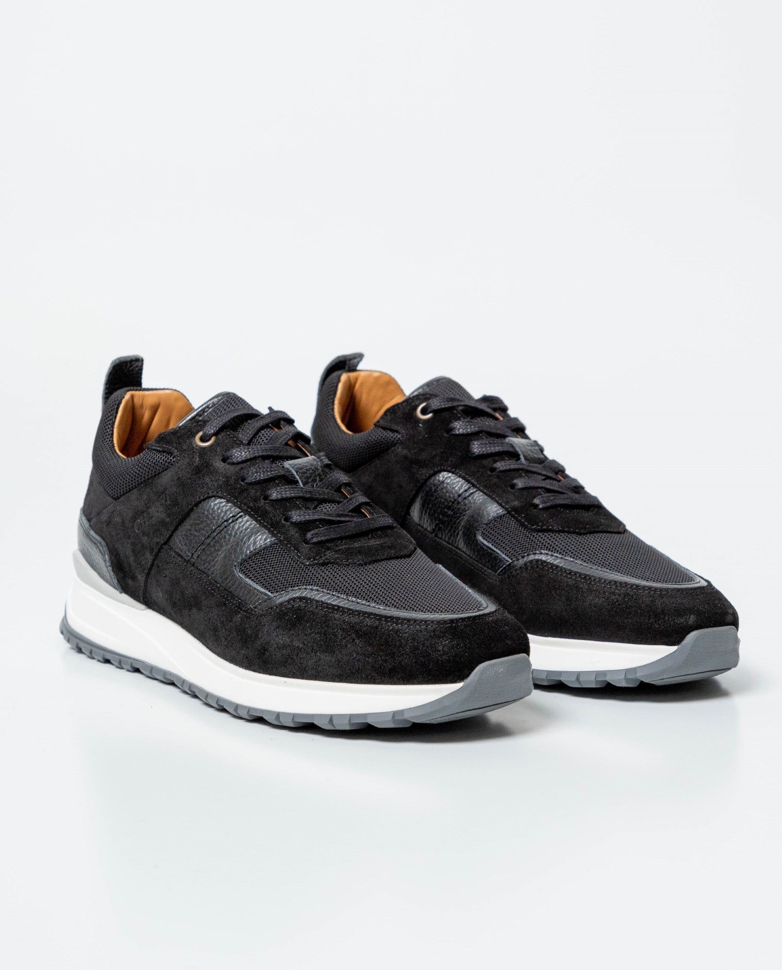 Men´s Leather Runners - Black 63_061G002_NEG194007_0