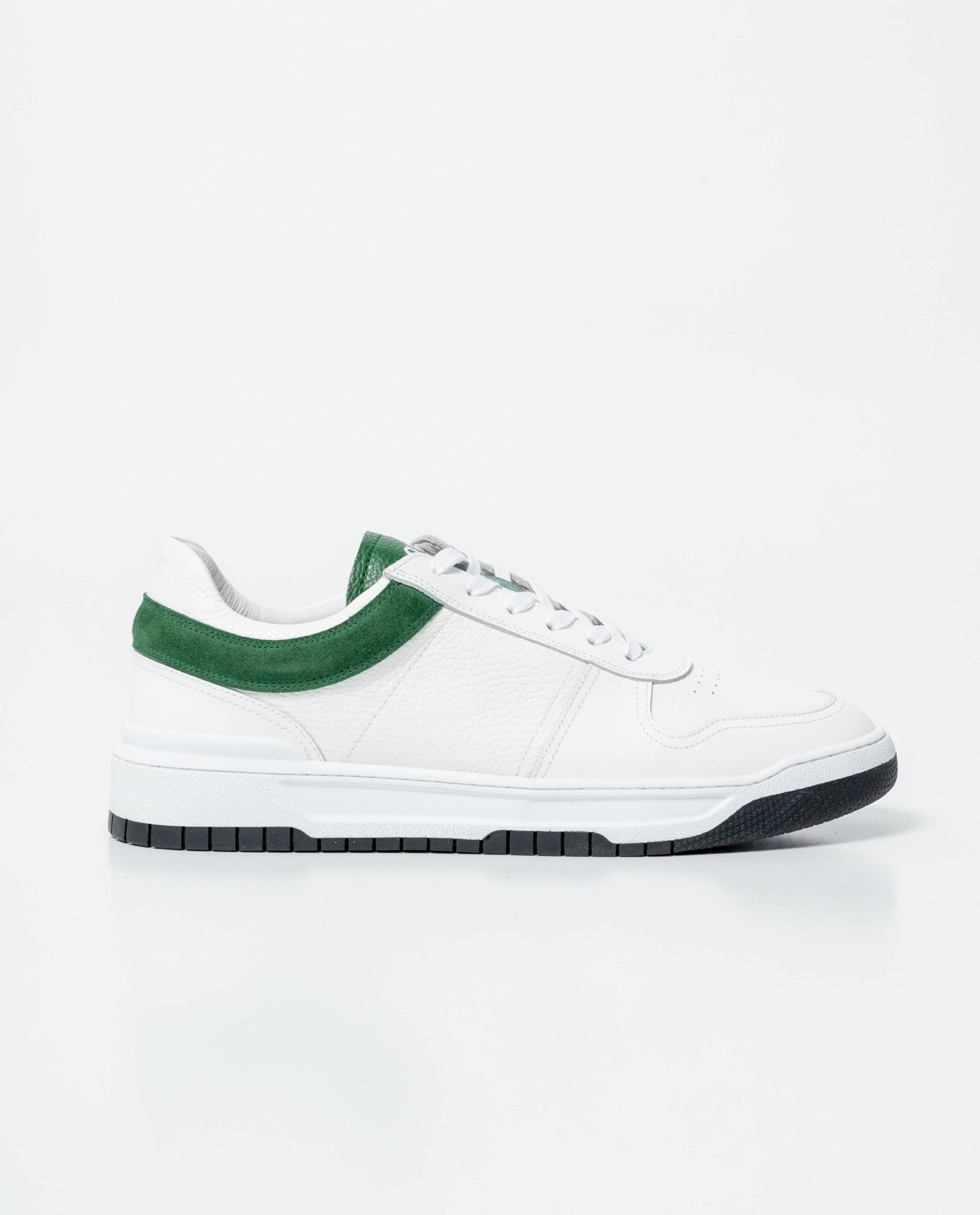 Men´s Leather Basketball-Style Sneakers - White 63_061G003_BLA110601_7