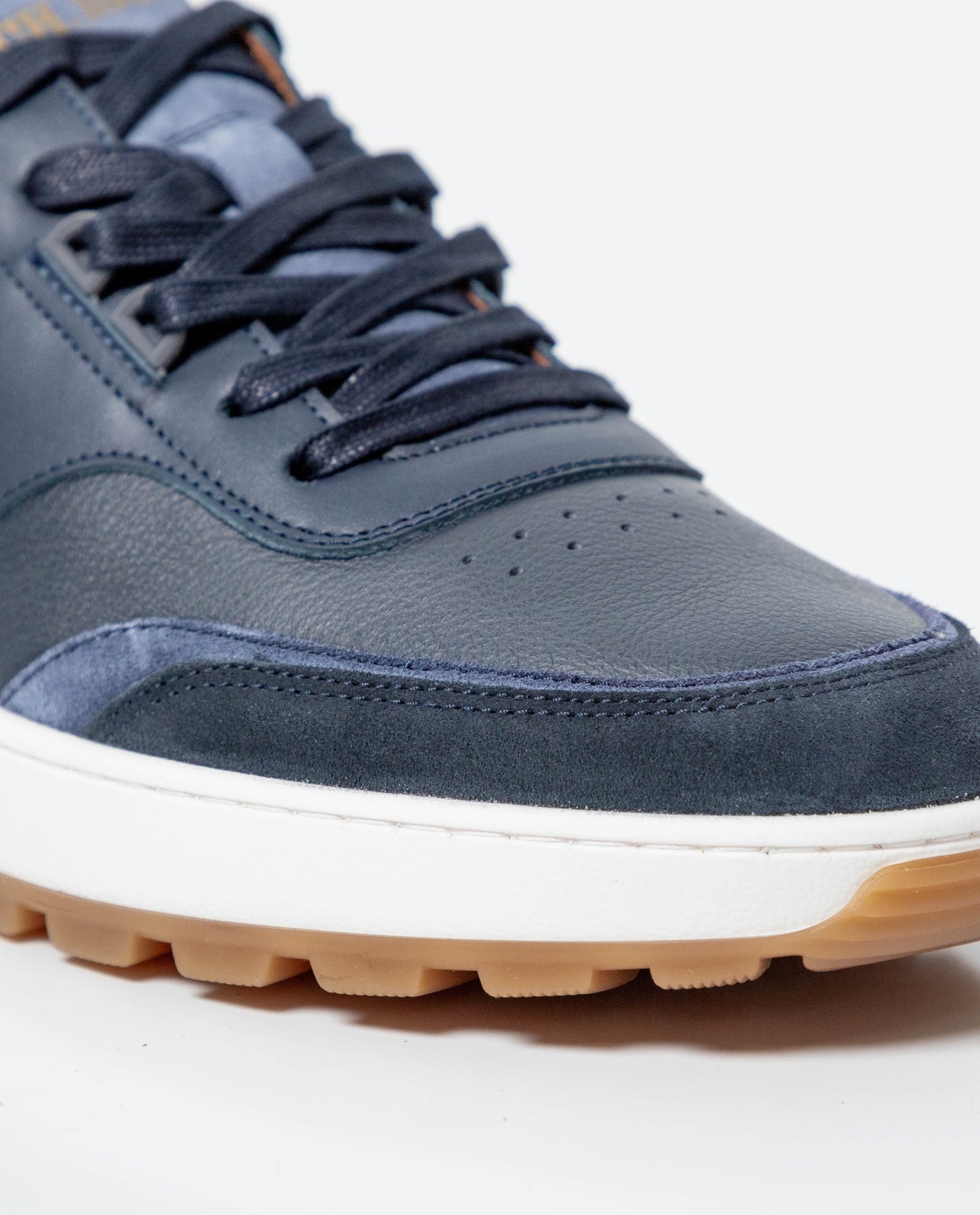 Men´s Leather Basketball-Style Sneakers - Blue 63_061G004_AZU193924_5