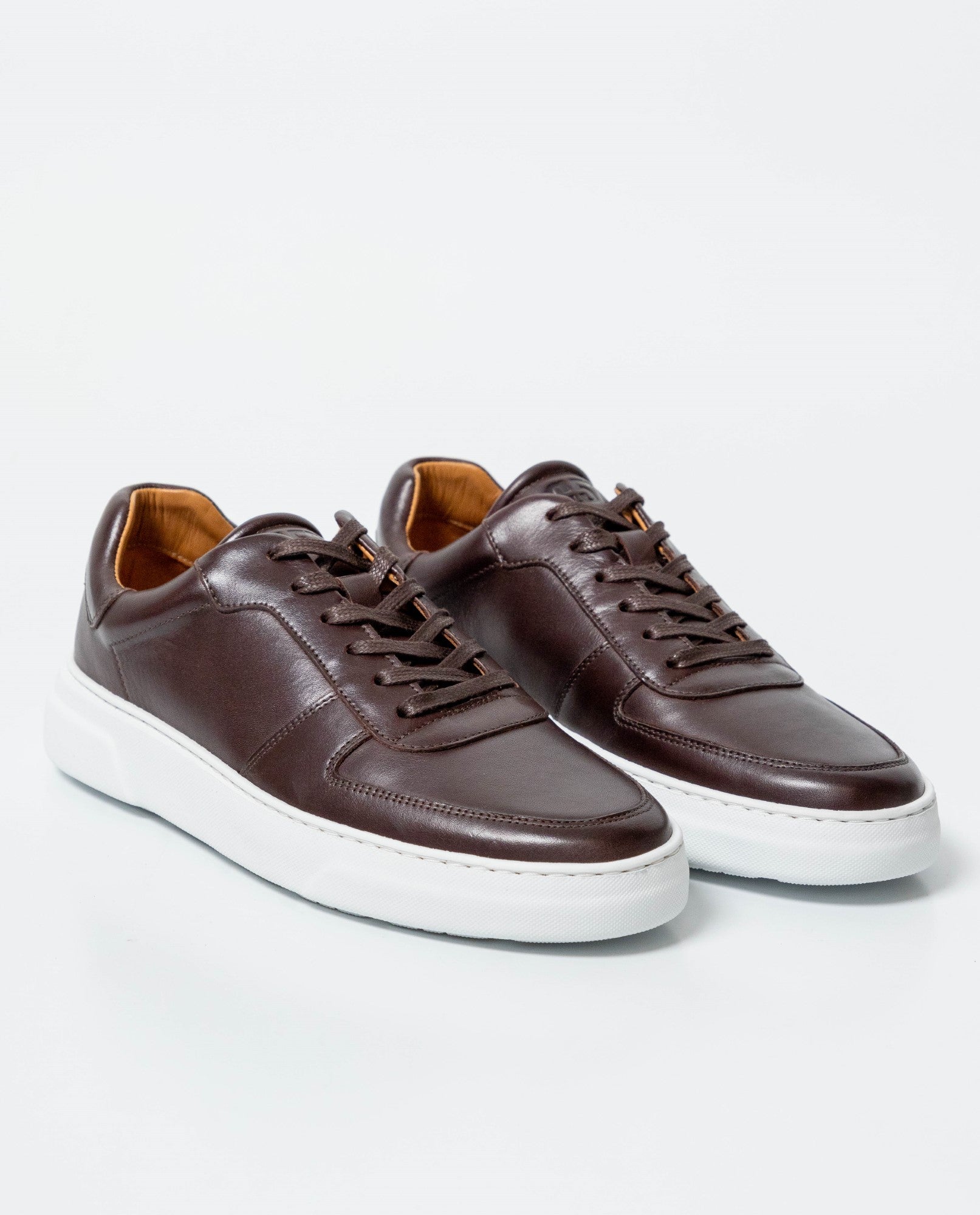 Men´s Aniline Leather Sneakers - Brown 63_061G007_CAF181048_0