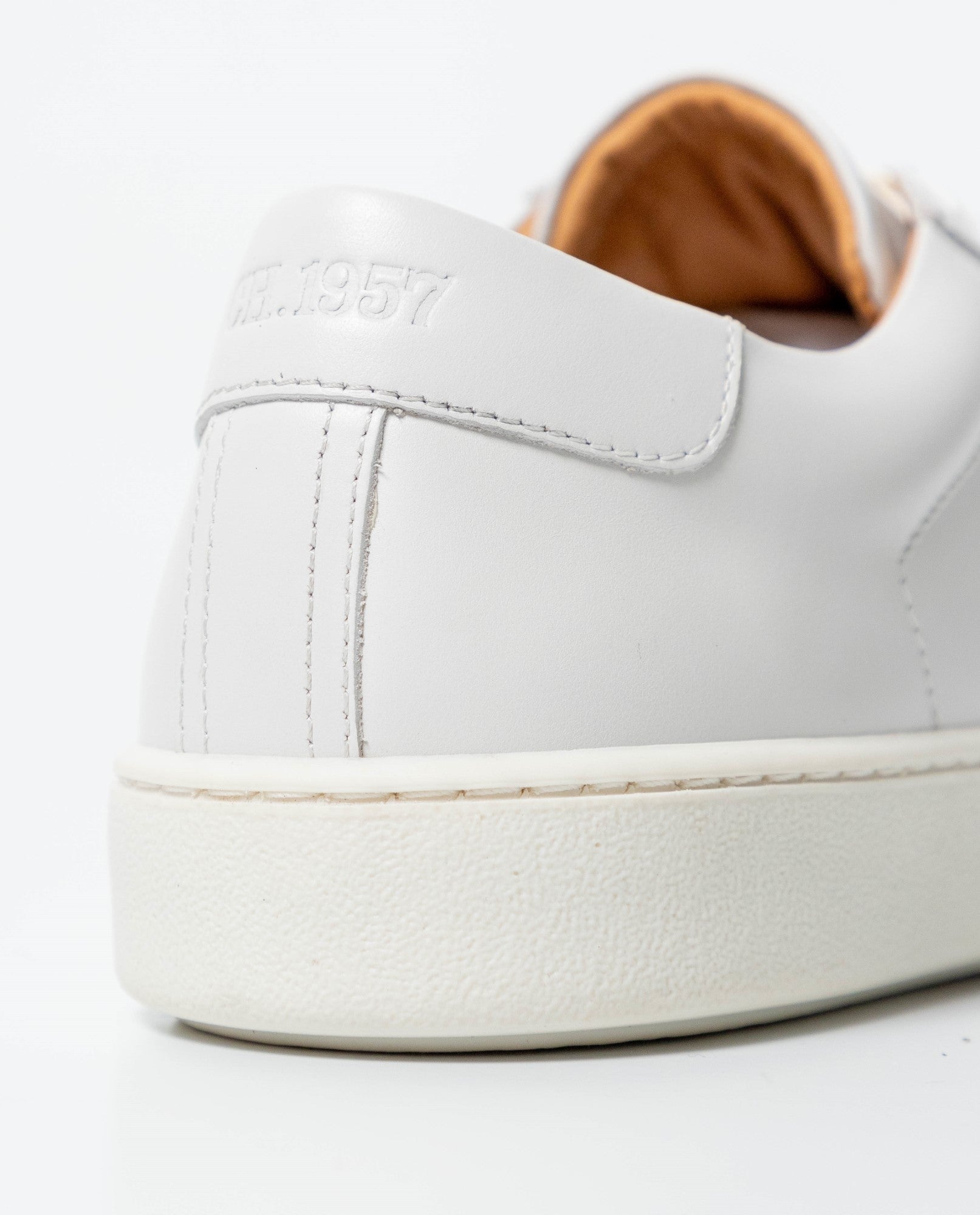 Men´s Aniline Leather Sneakers - White 63_061G008_BLA110601_8