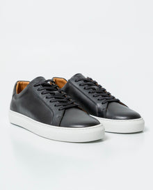 Men´s Aniline Leather Sneakers - Black 63_061G009_NEG194007_0