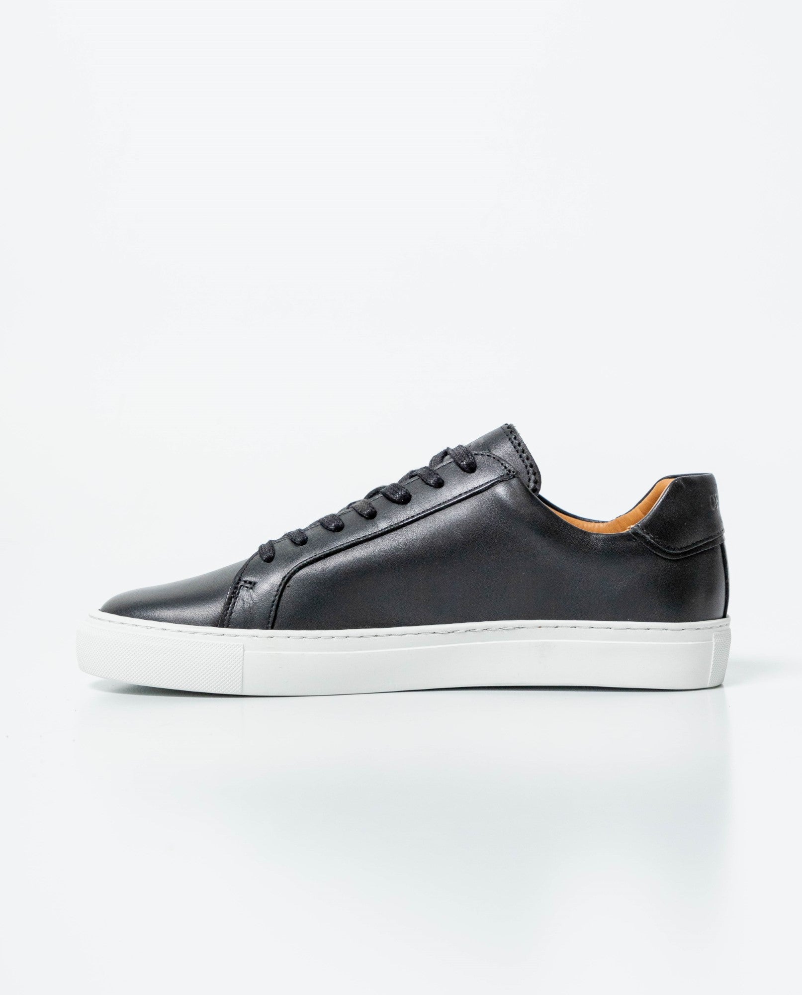 Men´s Aniline Leather Sneakers - Black 63_061G009_NEG194007_6