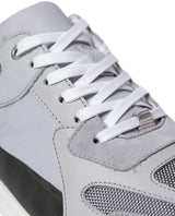 Mens Sneakers Runner Water Repellent Suede Textured Leather Athletic Textile Reflective Detail EVA - Gray 63_061H005_GRI154101_4