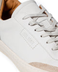 Mens Sneakers Flat Aniline Leather Water Repellent Suede Leather Linings Rubber Sole - White 63_061H017_BLA110601_5
