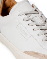 Mens Sneakers Flat Aniline Leather Water Repellent Suede Leather Linings Rubber Sole - White 63_061H017_BLA110601_5