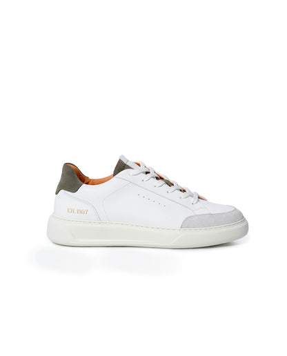 Mens Sneakers Chunky Smooth Aniline Leather Water Repellent Suede EVA Extralight 90s Silhouette - White 63_061H020_BLA110601_6