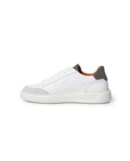 Mens Sneakers Chunky Smooth Aniline Leather Water Repellent Suede EVA Extralight 90s Silhouette - White 63_061H020_BLA110601_8