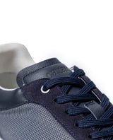 Mens Sneakers Basketball Water Repellent Suede Athletic Textile Aniline Leather Bicolor TR Sole - Blue 63_061H031_AZU193952_4