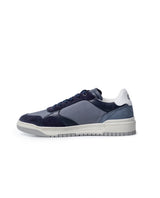 Mens Sneakers Basketball Water Repellent Suede Athletic Textile Aniline Leather Bicolor TR Sole - Blue 63_061H031_AZU193952_6