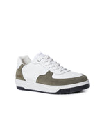 Mens Sneakers Basketball Aniline Leather Water Repellent Suede Rounded Bicolor EVA - White 63_061H032_BLA110601_3