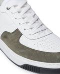 Mens Sneakers Basketball Aniline Leather Water Repellent Suede Rounded Bicolor EVA - White 63_061H032_BLA110601_4