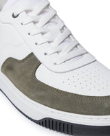 Mens Sneakers Basketball Aniline Leather Water Repellent Suede Rounded Bicolor EVA - White 63_061H032_BLA110601_4