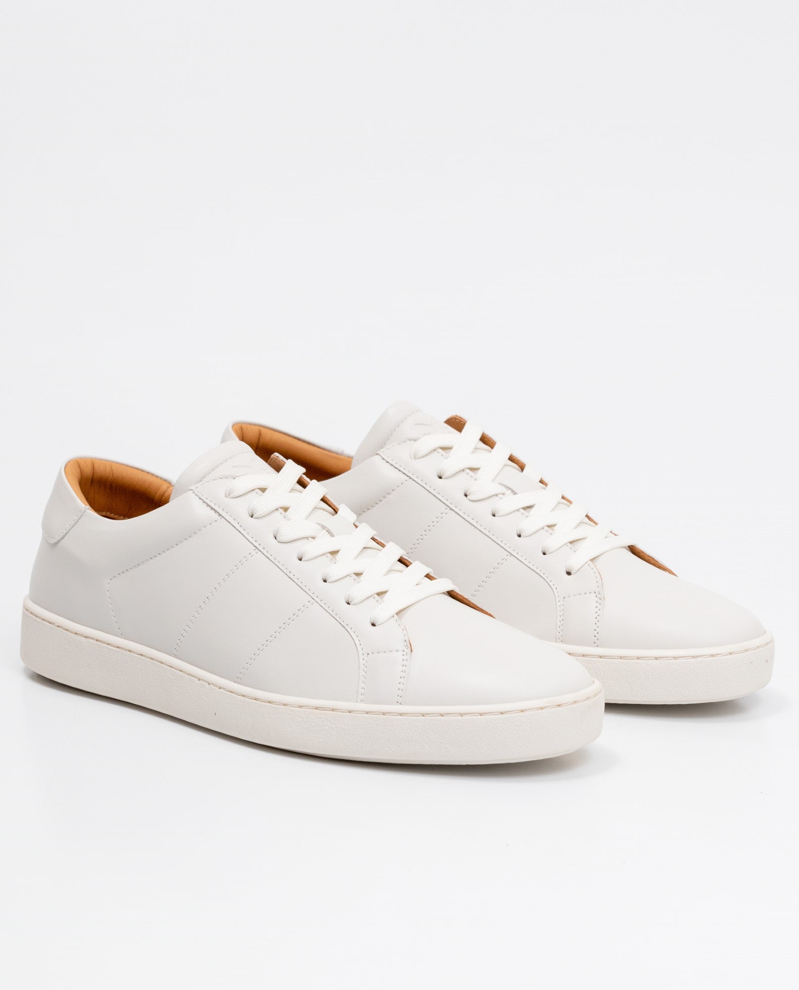 Men´s Aniline Leather Sneakers - White 63_062F003_BLA114800_0