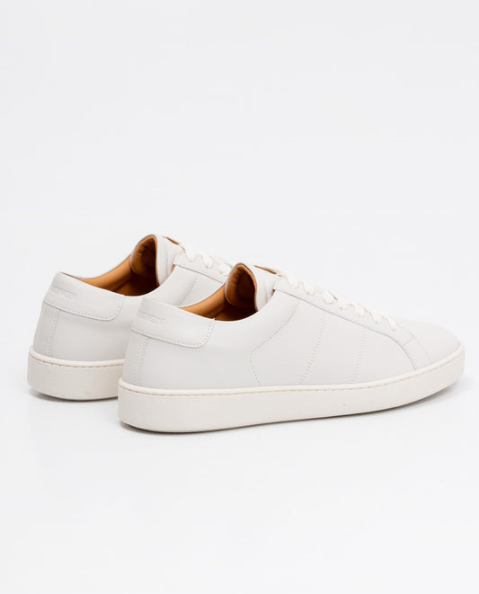Men´s Aniline Leather Sneakers - White 63_062F003_BLA114800_3