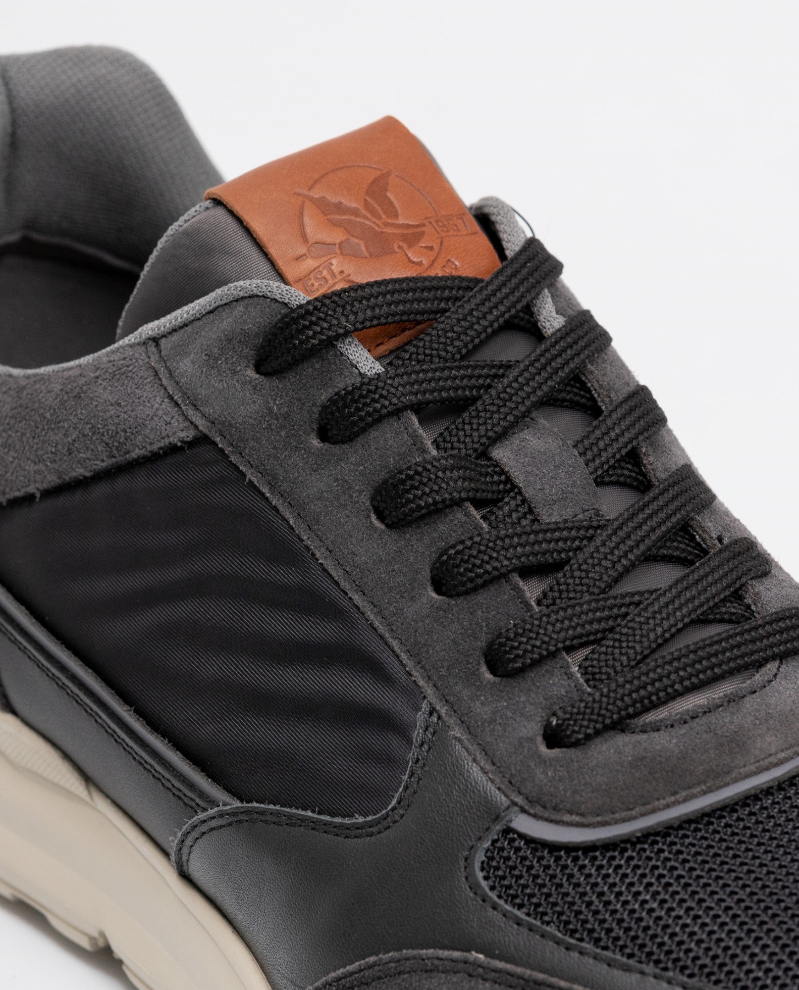 Men´s Leather Runners - Gray 63_062F007_GRI180201_5