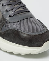 Men's Sneakers, Cowhide Leather - Gray 062G002 - 4