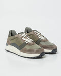 Men´s Leather-Textile Sneakers - Green 63_062G003_VER195220_3