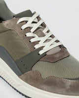 Men´s Leather-Textile Sneakers - Green 63_062G003_VER195220_5