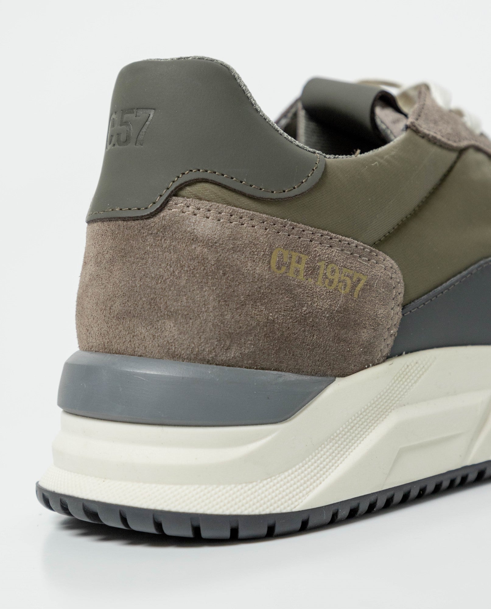 Men´s Leather-Textile Sneakers - Green 63_062G003_VER195220_6