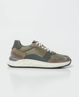 Men´s Leather-Textile Sneakers - Green 63_062G003_VER195220_8