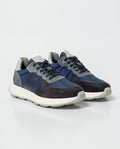 Men´s Leather-Textile Sneakers - Blue 63_062G004_AZU194028_3